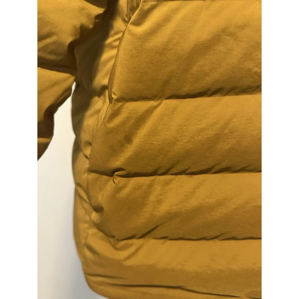 JENNI KAYNE Down Pullover Bronze Puffer Jacket sz.S Tan Anorak Snap Quilted READ - Picture 8 of 11